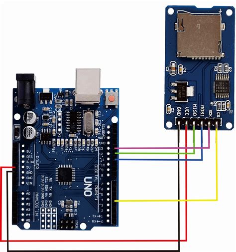 arduino uno with mifare rc522 and sd card reader module|Arduino UNO with MIFARE RC522 and SD Card Reader module.